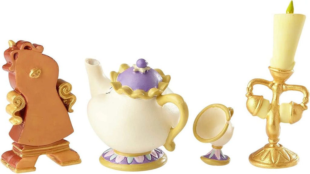 Showcase Chip Cogsworth QGM19620 Mrs. and Lumiere Disney Potts Set Figurine