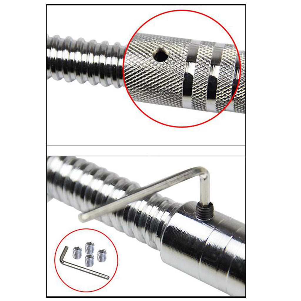 Dumbbell Joiner for Rod Extension Pole 25~28mm Bar 40cm Extender Coupler