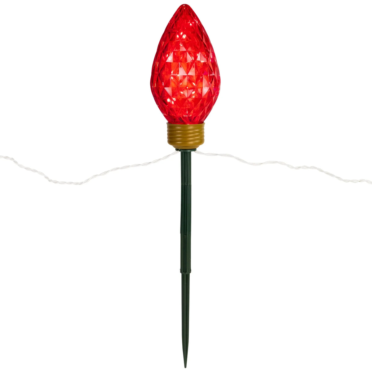Multi-Color Lawn 3ct C9 Lighted Marker 3 Northlight LED Christmas Stakes Pathway ft -