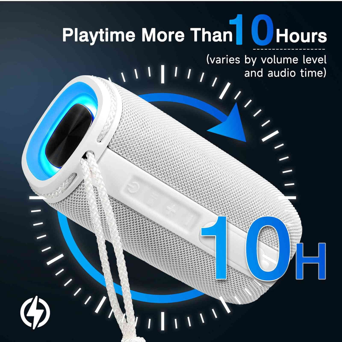 Scorpio Speaker, for HD 360° Q51 White Bass, Surround with True BT5.3, Wireless Punchy - Sound UrbanX Pairing, LG IPX5 Speaker Series Portable Waterproof Bluetooth Speakers