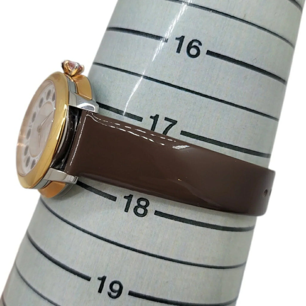 Women's Belt Fendi Enamel Black Colors FENDI SS Watch Spinel 3 New) Shell Eye Shine (Like Clock Topaz Fashionable Brown Quartz Pre-Owned