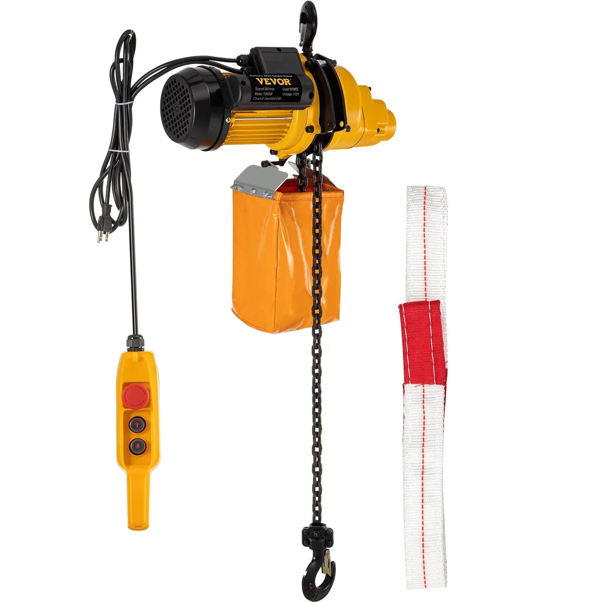 lbs Pulley Remote Ceiling Electric Used Winch Control, Overhead 10ft Height, of Hoist, Lift Crane 14.8ft w/ In Winch Factories, Garage VEVOR 1100 Warehouses, Wired Electric 110V Construction Lift