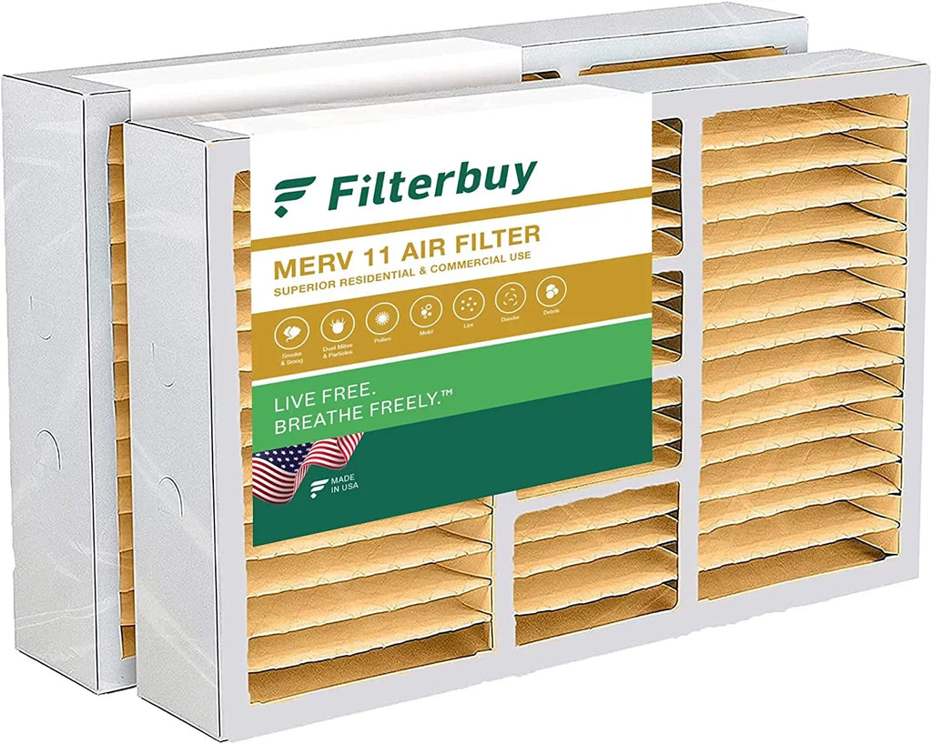 Honeywell, HVAC Air Standard, AC 14.5x27x5 Furnace MERV Pleated Accumulair Filters for American (2-Pack) and 11 Filterbuy Trane,