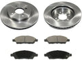 with Nissan and 2016 - 2019 1.6L Compatible Front - 2018 Rotor 2014 2017 2013 2012 4-Cylinder Pad 2015 Brake Versa Kit