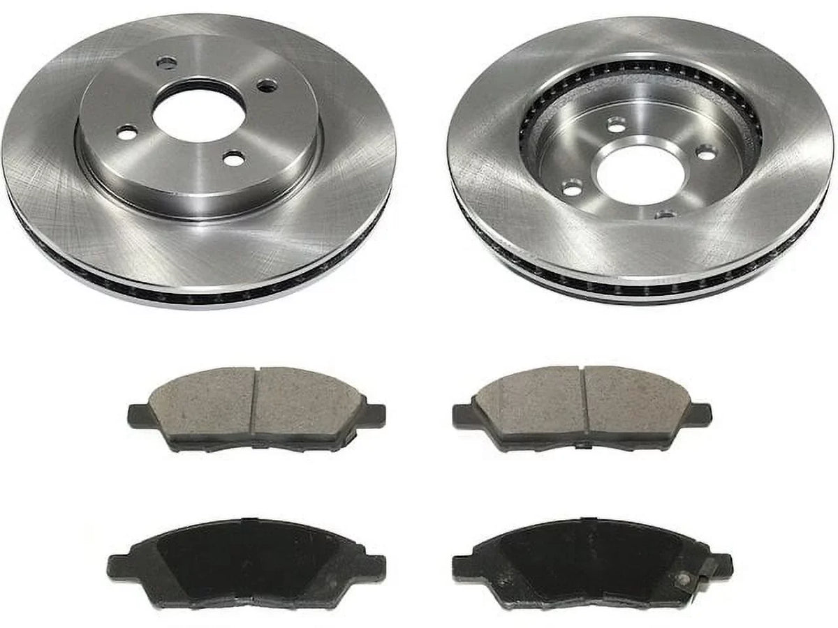 with Nissan and 2016 - 2019 1.6L Compatible Front - 2018 Rotor 2014 2017 2013 2012 4-Cylinder Pad 2015 Brake Versa Kit