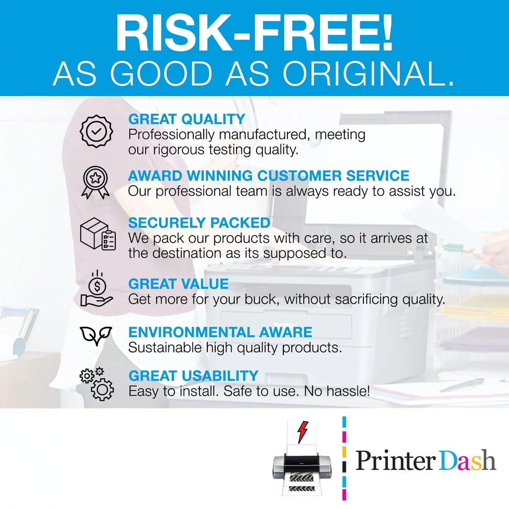 PrinterDash Pack (C13T157CMYLCLM) Inkjet R3000 for Combo (NO. Stylus 157) Photo Replacement (C/M/Y/LC/LM)