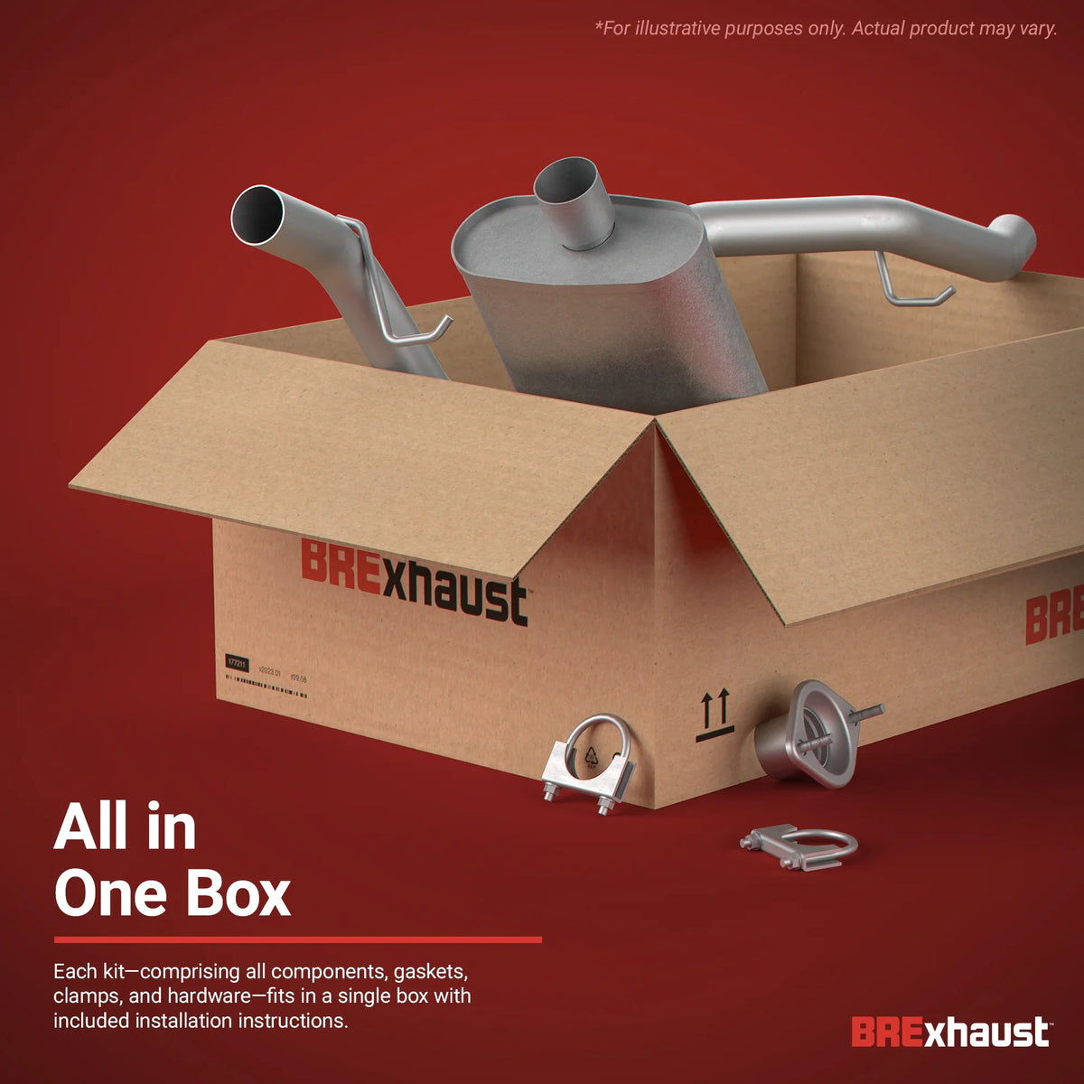 Exhaust Direct-Fit 1.6L Chevrolet Aveo BRExhaust For Replacement 2009-2011 System 106-0465: