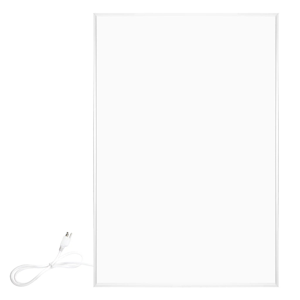 Flex 500W Plug Panel 24” WarmlyYours 35” or Radiant in New Ember Heater- x Hardwired White
