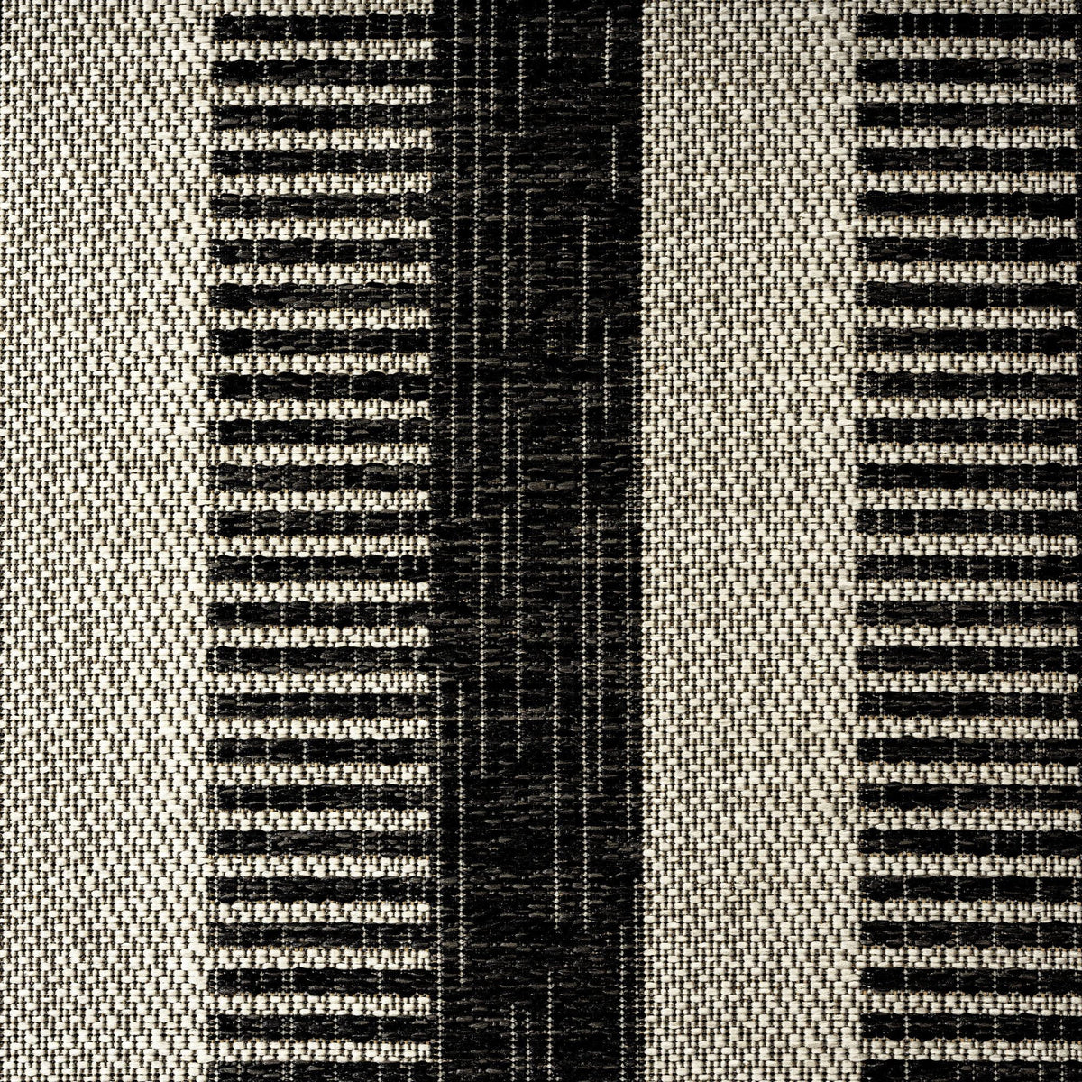 New Modern 5'2"x7'2" Patio York Rug, Miller Indoor/exterior Country Black/Grey, Striped Nicole Area Charlotte