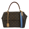 Monogram Pre-owned Shoulder Brown MM Bag Canvas Cluny