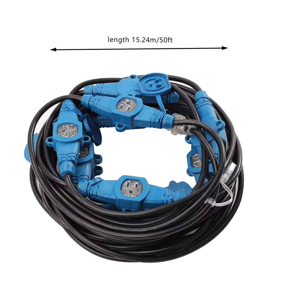 Extension Gauge Eleven 50 Power Feet Cable 50FT Outlet exterior Cord, 12 Multiple