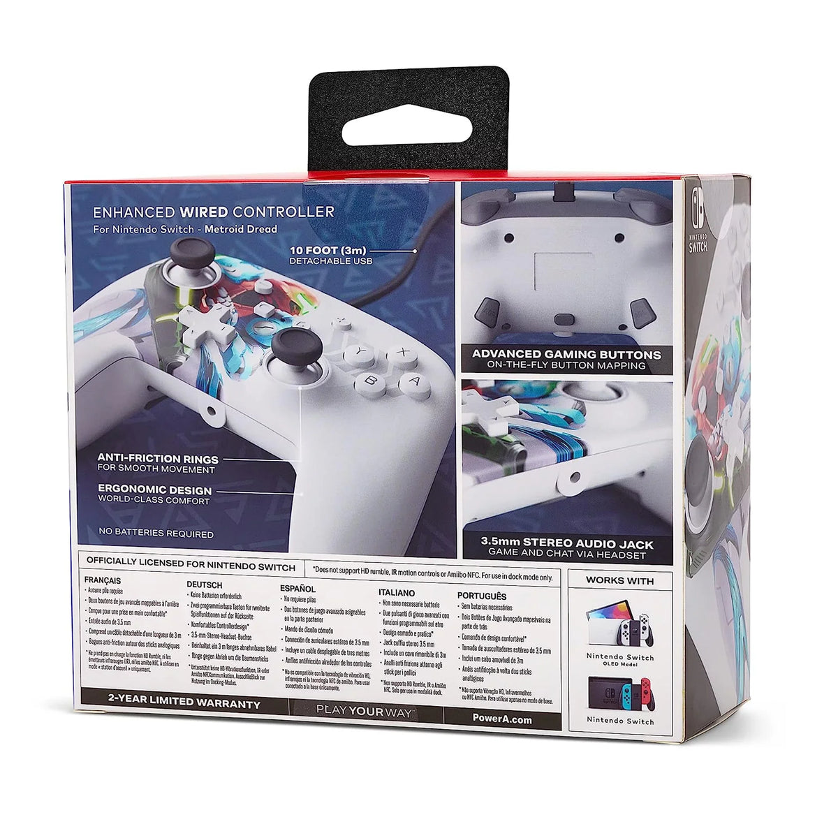 Metroid Switch Accessory] Nintendo - PowerA for Enhanced [Nintendo Controller Switch Wired Dread