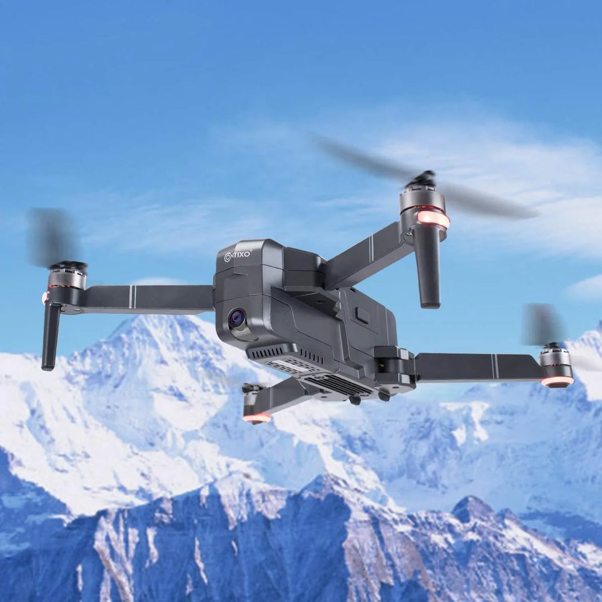 with with Motors, Drone 30 4K Me, Pro Waypoint Carrying GPS Camera Case FPV Compatible UHD Brushless RC for VR, F24 Time, Contixo with Quadcopter Adults, Foldable Camera Minutes Flight Follow
