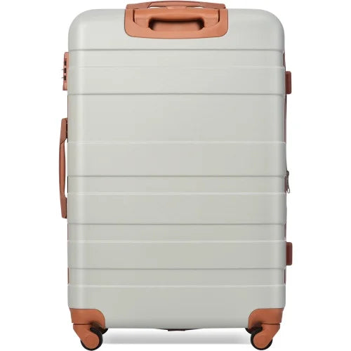 sets Sets ABS Hardshell 3pcs 20''24''28''( Hardside Expandable New Lightweight Suitcase Light Durable Model Luggage with Wheels Grey Spinner Lock Brown) Suitcase Luggage TSA and Clearance