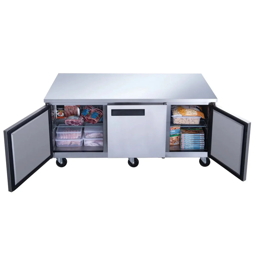 Worktop Freezer Kitchen WDUC72F 3 West Door Undercounter 72