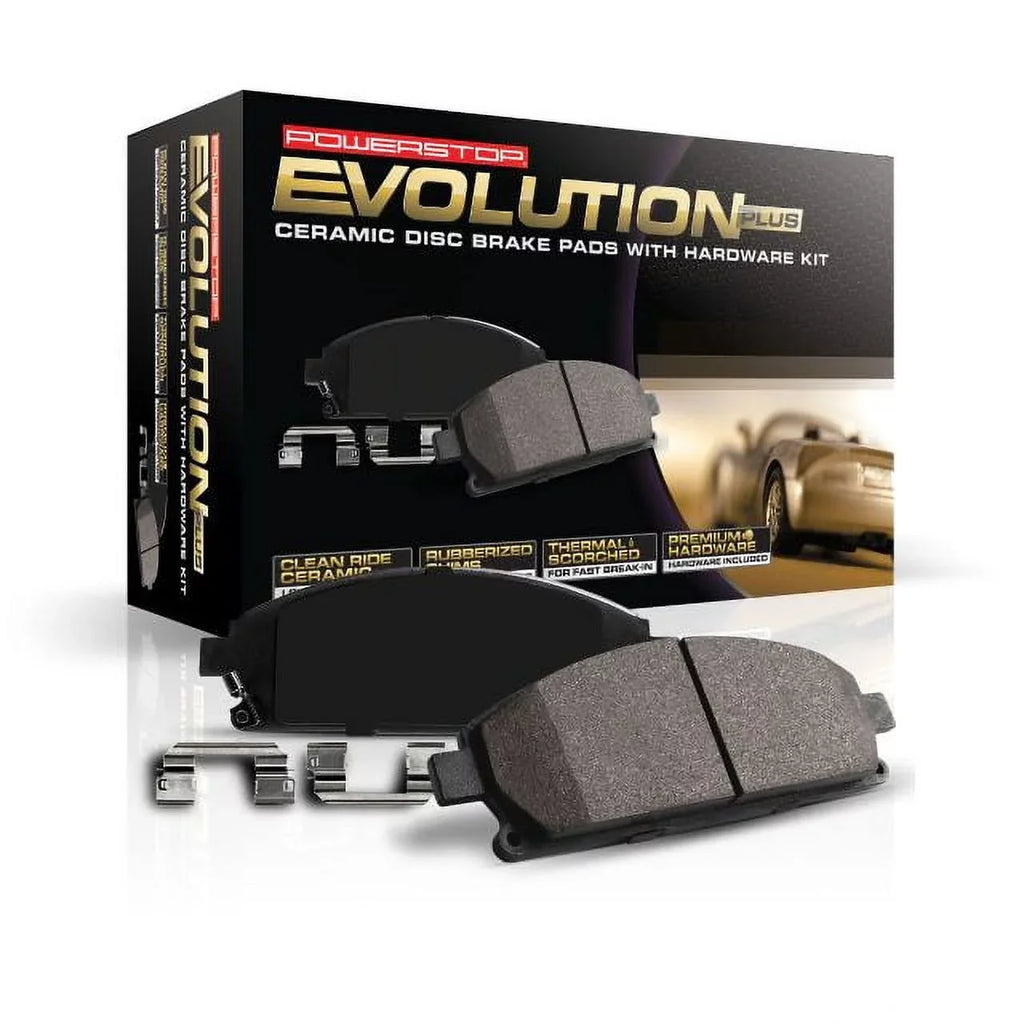 Front Brake Hardware Pads Ceramic Z17 Stop Power 17-2285 with Evolution