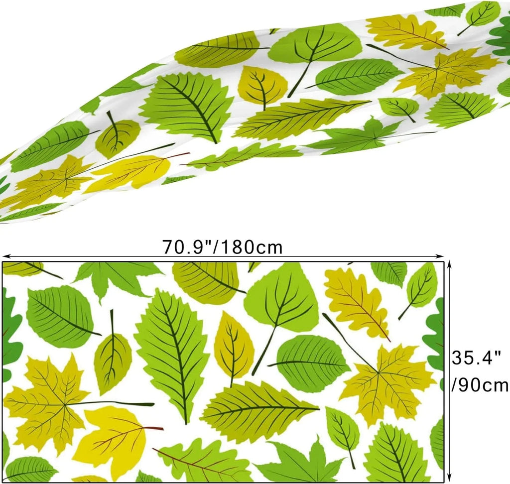 Leaves for Scarf Hyjoy Long Silk Scarves Wrap Women Natural Beautiful Girls Lightweight Neck Shawl
