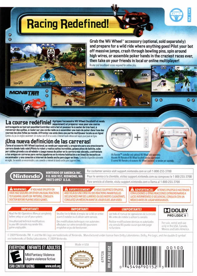 Racing Excitebots: Wii Nintendo - Trick