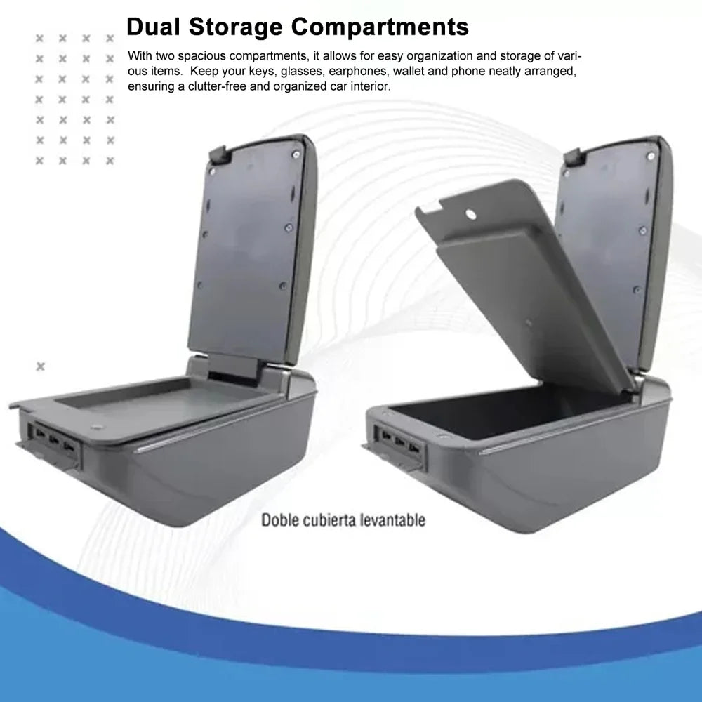 7 USB USB Cup Nebublu Leather Cushion Leather Rest Rest Cushion Universal Box 7 box,Box Armrest accessories: Cushion Universal 7 Car Car armrest Rest Universal