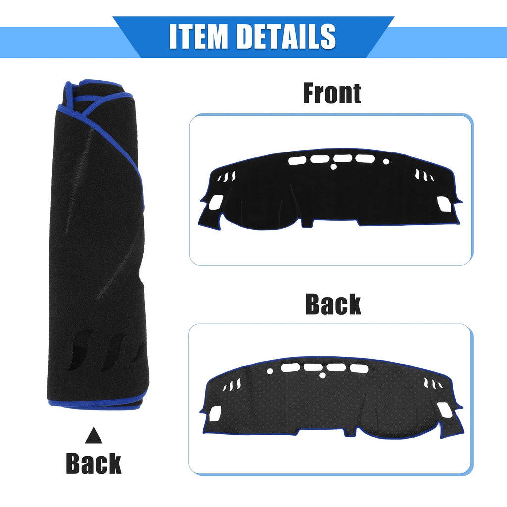 2017-2020 Center Unique Console Protective Nissan Dashboard Bargains Blue Polyester Cover Car for Kicks Compatible