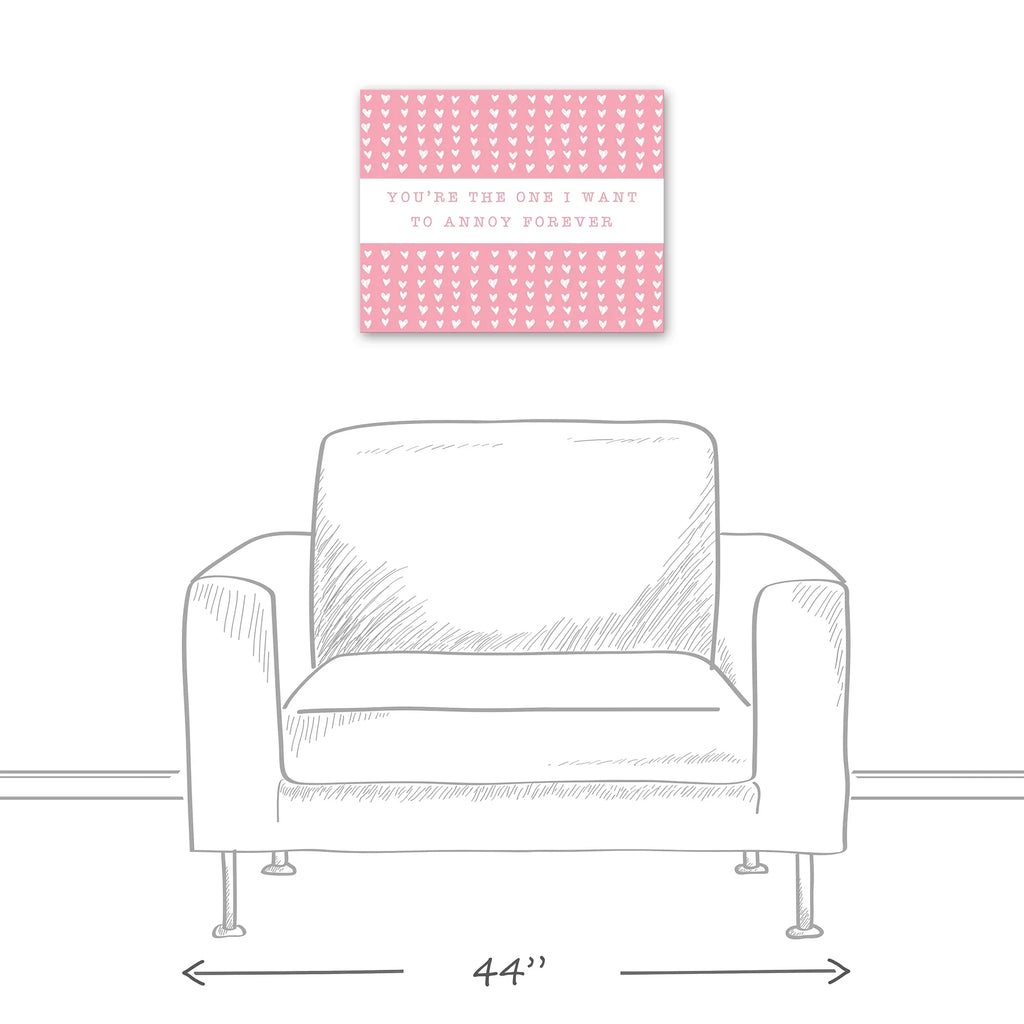 One Art Creative 20 Products Wall Pink 16 x Canvas Forever Annoy