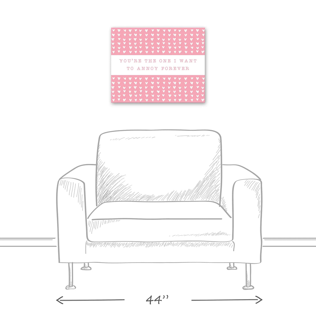 One Art Creative 20 Products Wall Pink 16 x Canvas Forever Annoy