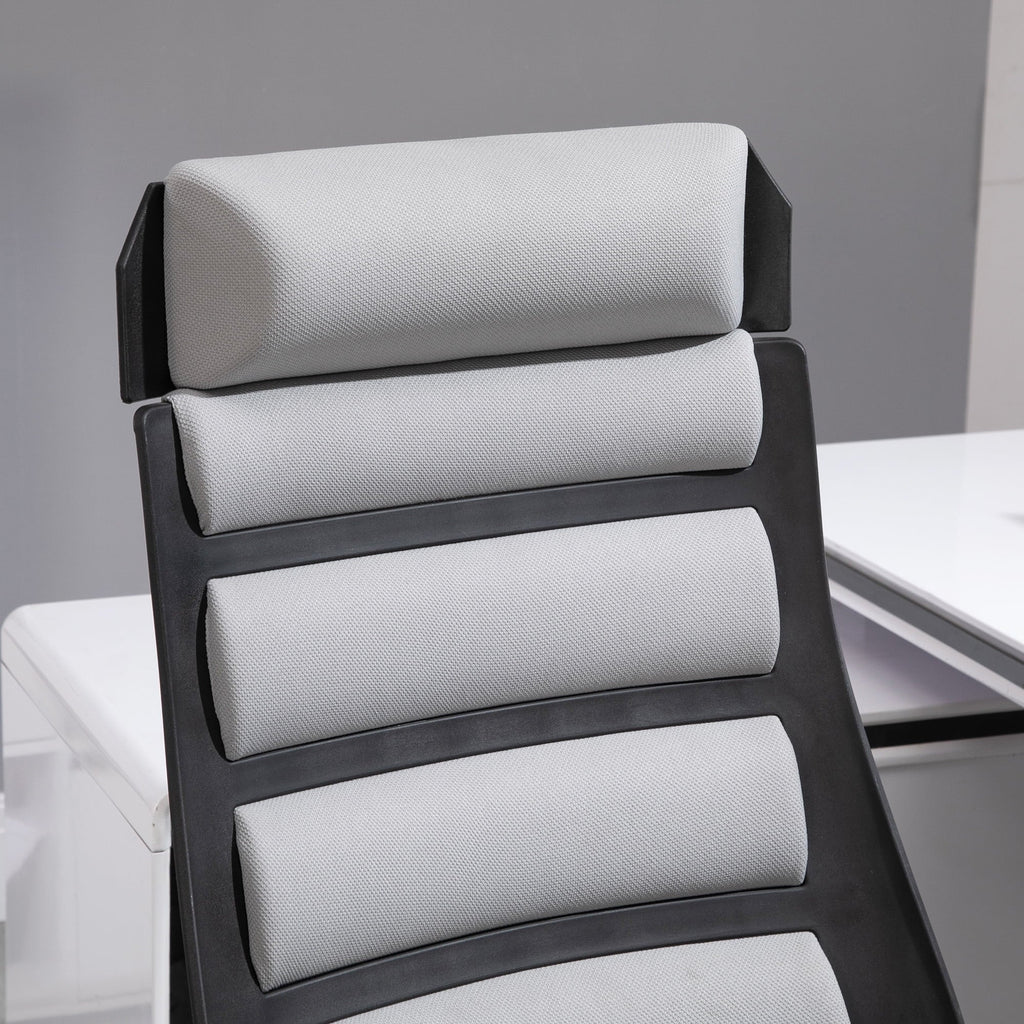 & with Grey Adjustable Swivel Chair Capacity, 275 26.75 in Executive lb. Height, Vinsetto