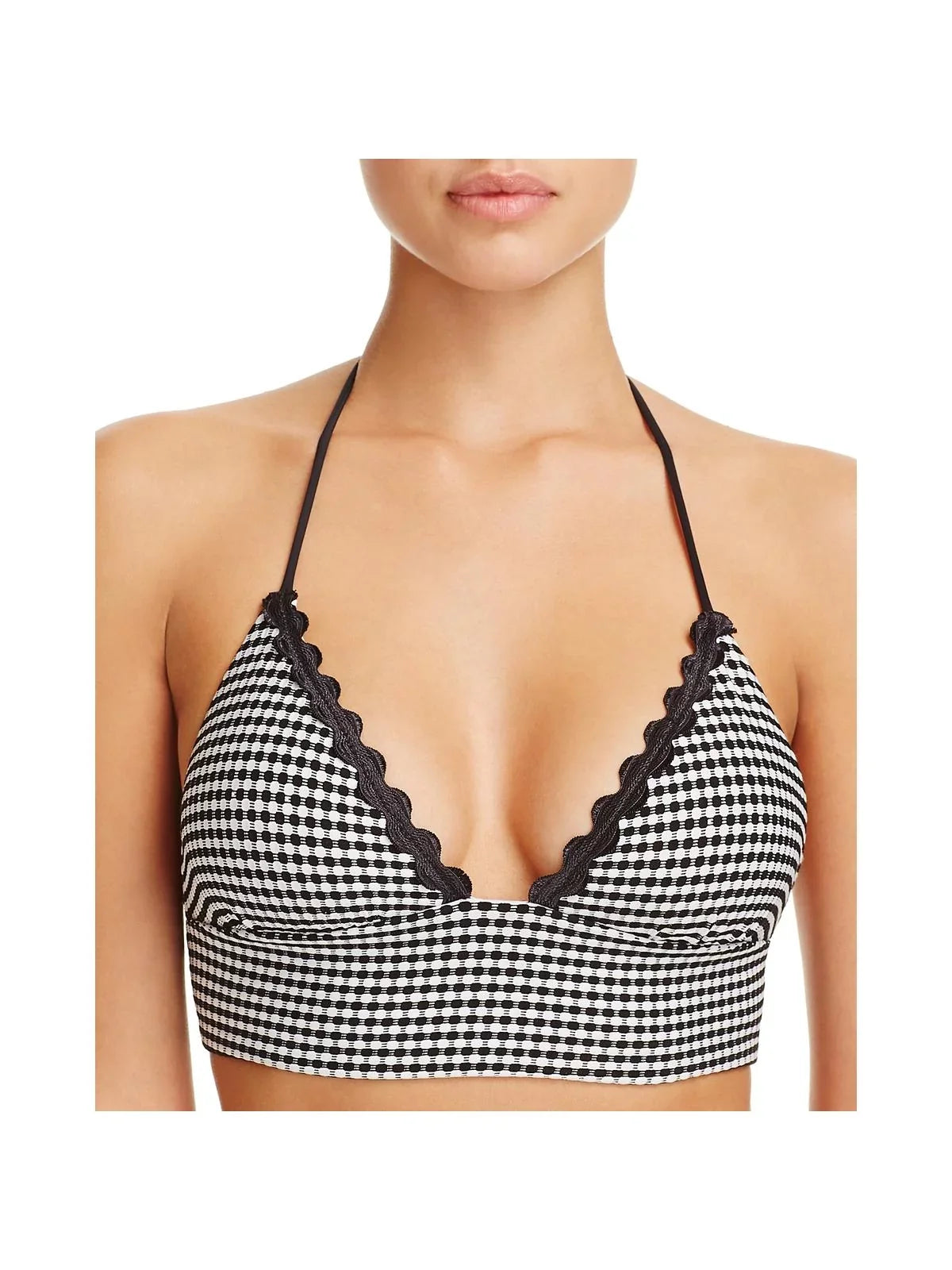 Separates Swim Halter Top Shoshanna Lace-Up Womens