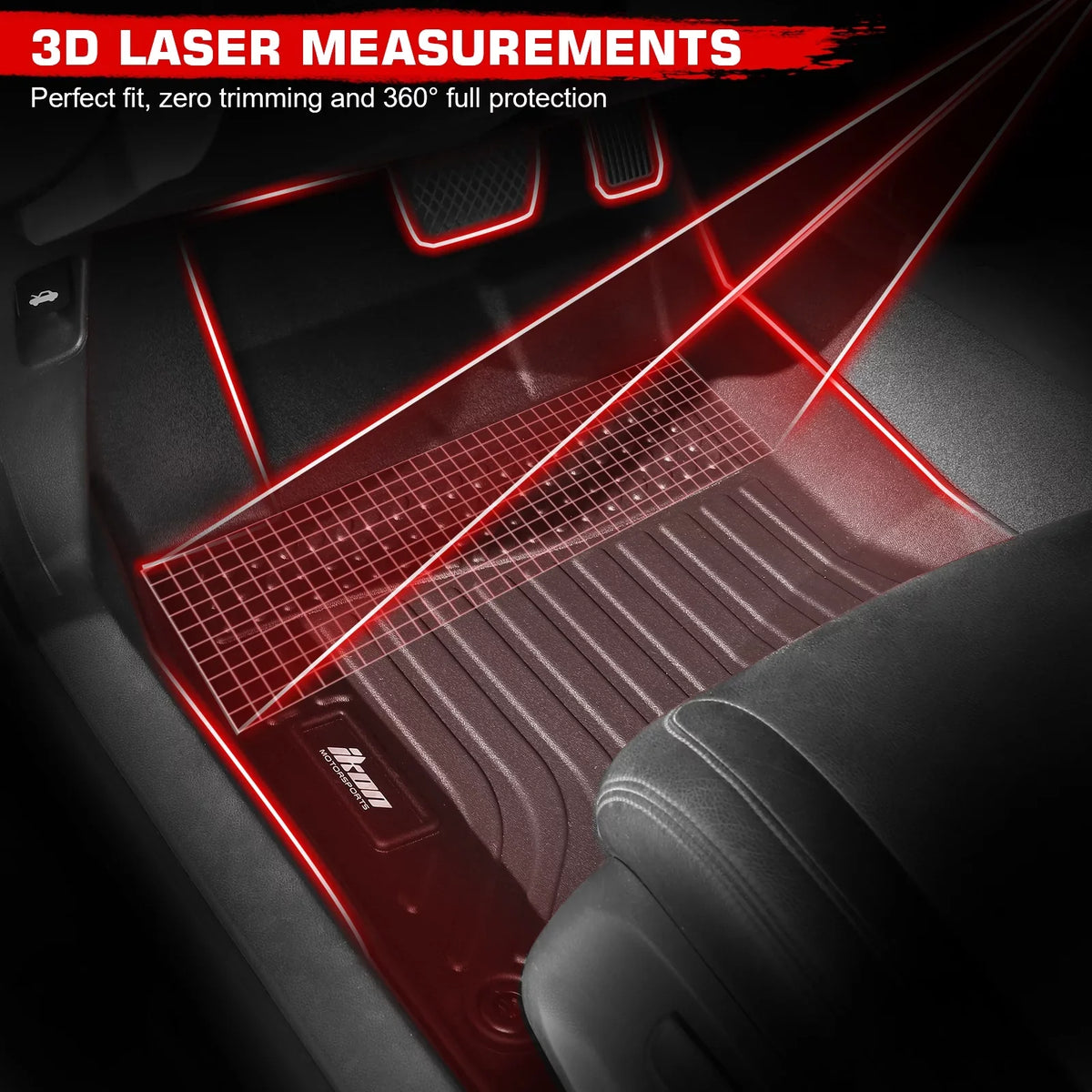 Cargo TPE Floor Cover CR-V, 1st Carpets Tray Mats & Black Ikon Molded 3D Pad Compatible Protector All Liner Motorsports 2023 2nd Honda Mat Front Protection climate Boot Trunk Row With Rear
