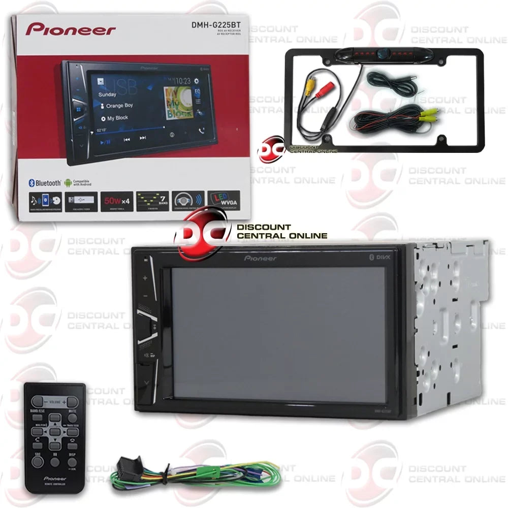 USB Waterproof + Full Touchscreen Pioneer camera Digital Media DiscountCentralOnline License 6.2" vision plate 2-DIN Remote stereo Car back-up Night Bluetooth with FL09BK