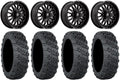 Tires 18" ARC Mule Teryx Kawasaki Black Versa Wheels 28" Cross V3 Fuel