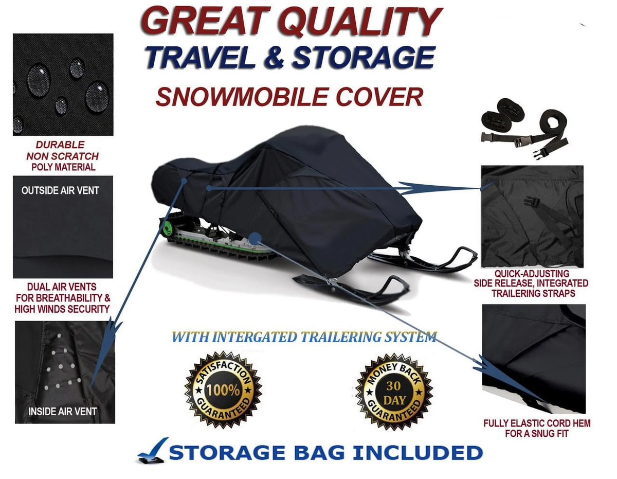 Storage Protection Travel Compatible Cover for Sleds. 2019-2020 EVO and Snowmobile and Polaris Slush Indy 300D Mud