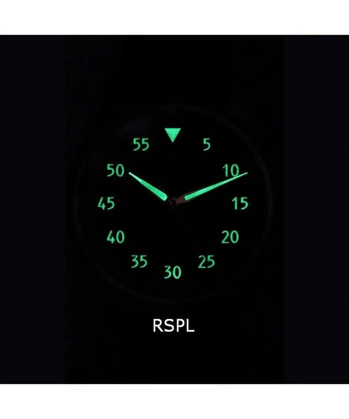 Black Automatic RTS320 Watch Ratio Skysurfer Pilot Leather Textured 200M Men's Dial