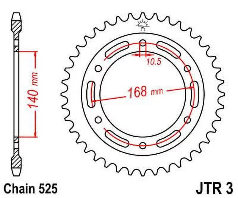 & JT Rear Adventure Sproket Kit F800 Sprockets GS 13-16 for Front