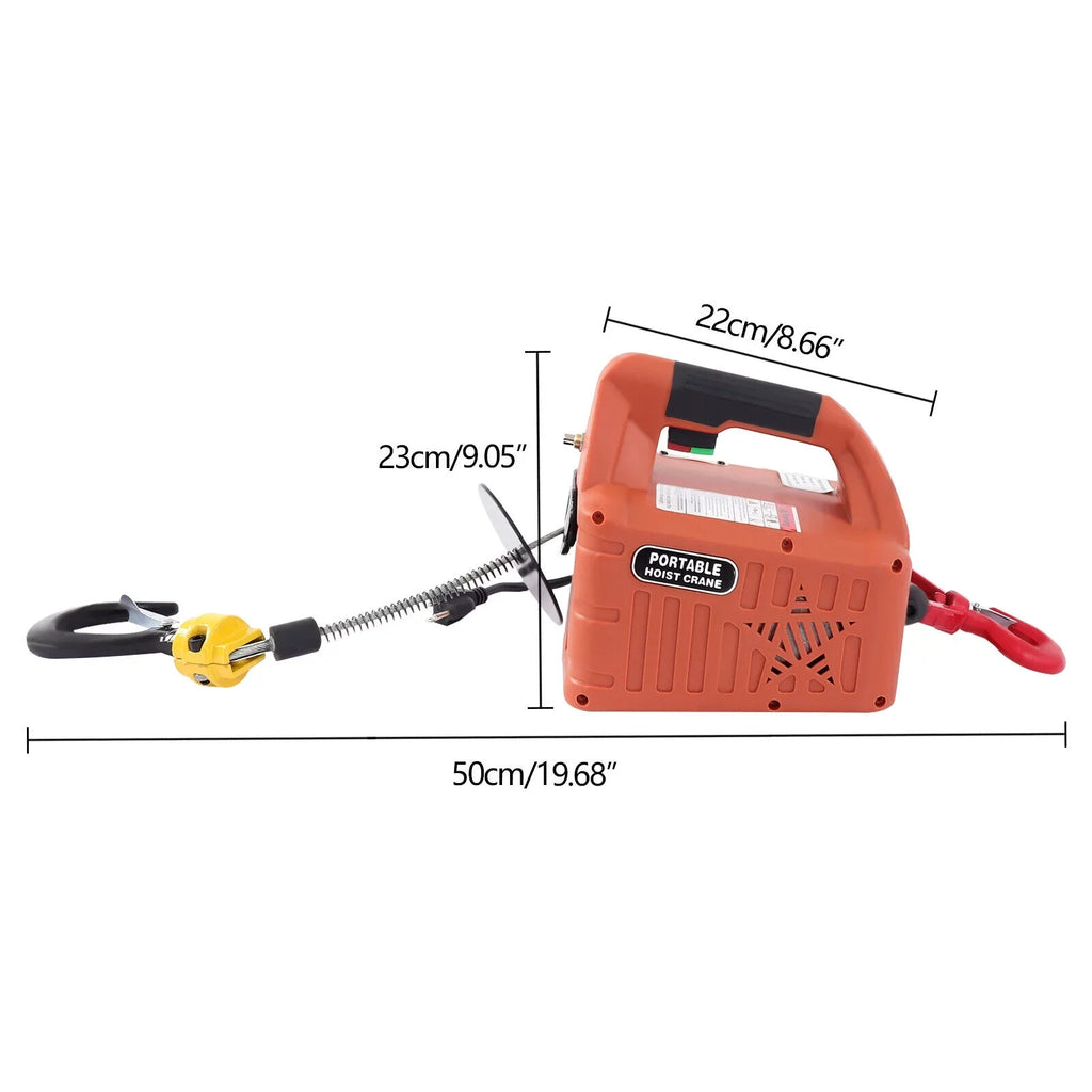 Lift Remote Control Winch Wireless LBS 3-in-1 Crane 1100 110V Portable ZhdnBhnos Hoist Kit Electric