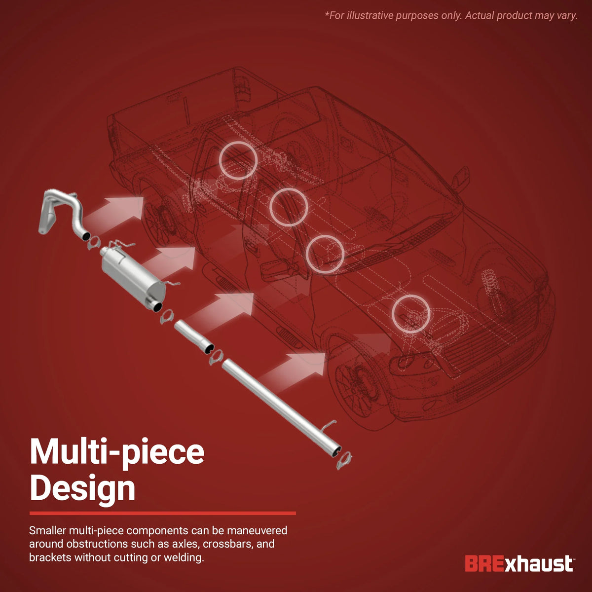 Exhaust Direct-Fit 1.6L Chevrolet Aveo BRExhaust For Replacement 2009-2011 System 106-0465: