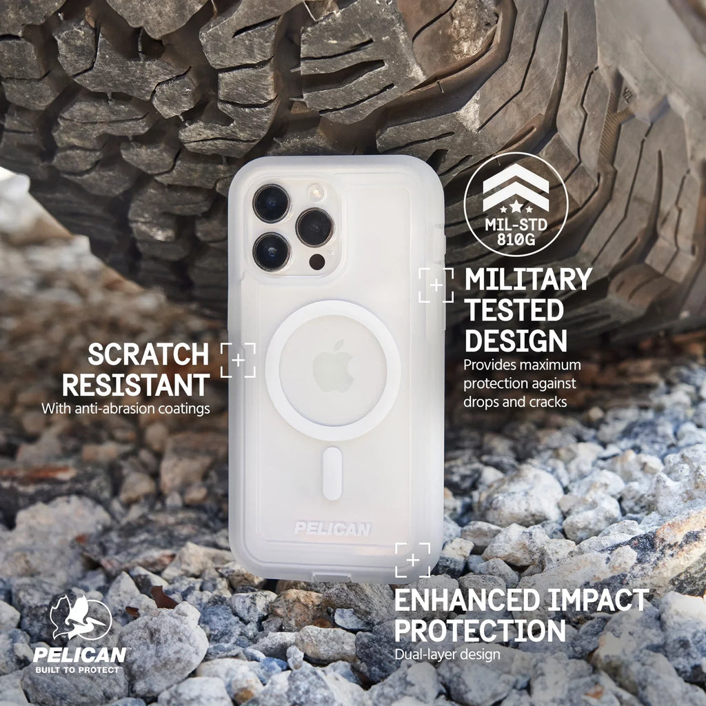 Clip Belt iPhone Max Pro with [MagSafe - Pelican Case Voyager Clear Compatible] Holster Series 15