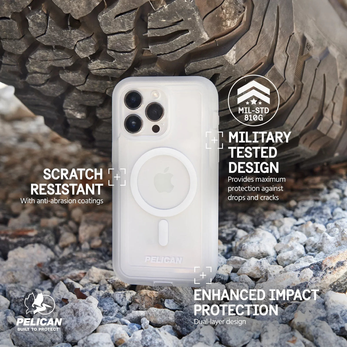 Clip Belt iPhone Max Pro with [MagSafe - Pelican Case Voyager Clear Compatible] Holster Series 15