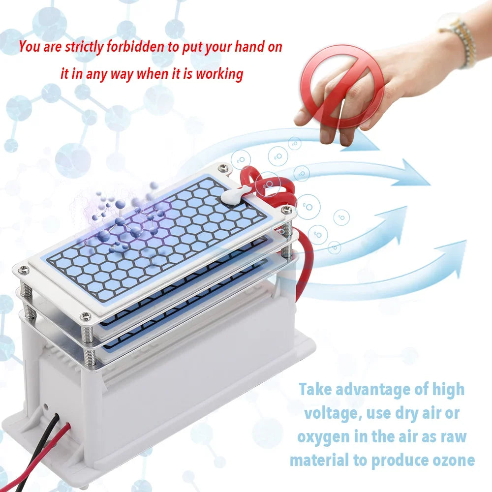 Long Portable 15g/h Integrated Tablets CACAGOO Generator Air Purifier Plate liquid Life Ceramic Three