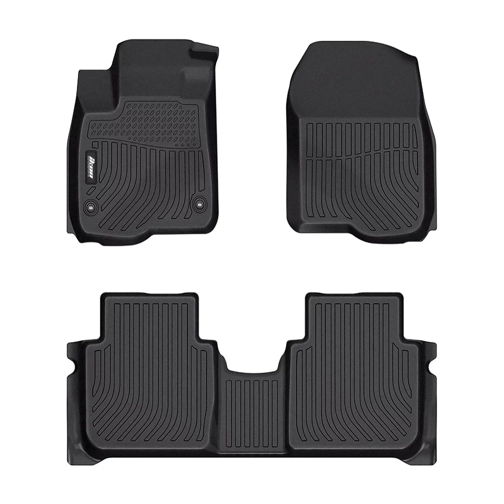 Cargo TPE Floor Cover CR-V, 1st Carpets Tray Mats & Black Ikon Molded 3D Pad Compatible Protector All Liner Motorsports 2023 2nd Honda Mat Front Protection climate Boot Trunk Row With Rear
