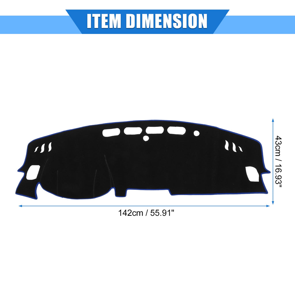 2017-2020 Center Unique Console Protective Nissan Dashboard Bargains Blue Polyester Cover Car for Kicks Compatible