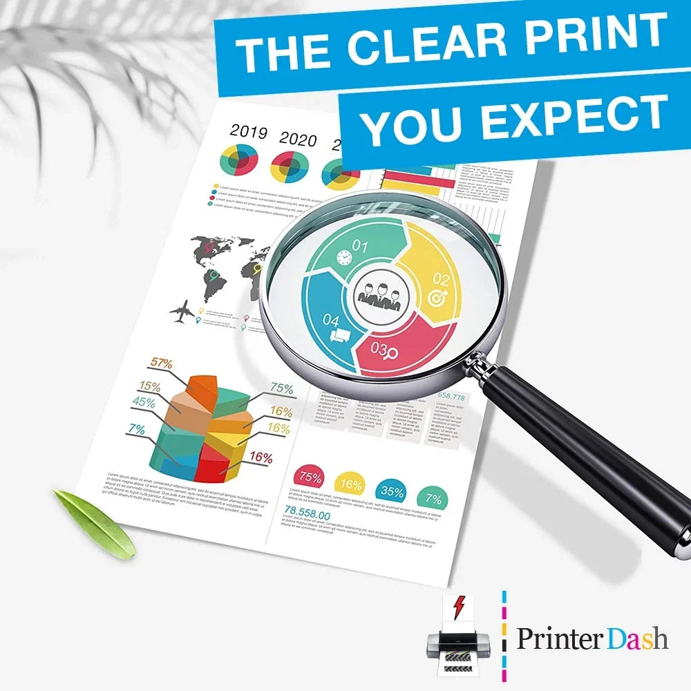 PrinterDash Pack (C13T157CMYLCLM) Inkjet R3000 for Combo (NO. Stylus 157) Photo Replacement (C/M/Y/LC/LM)