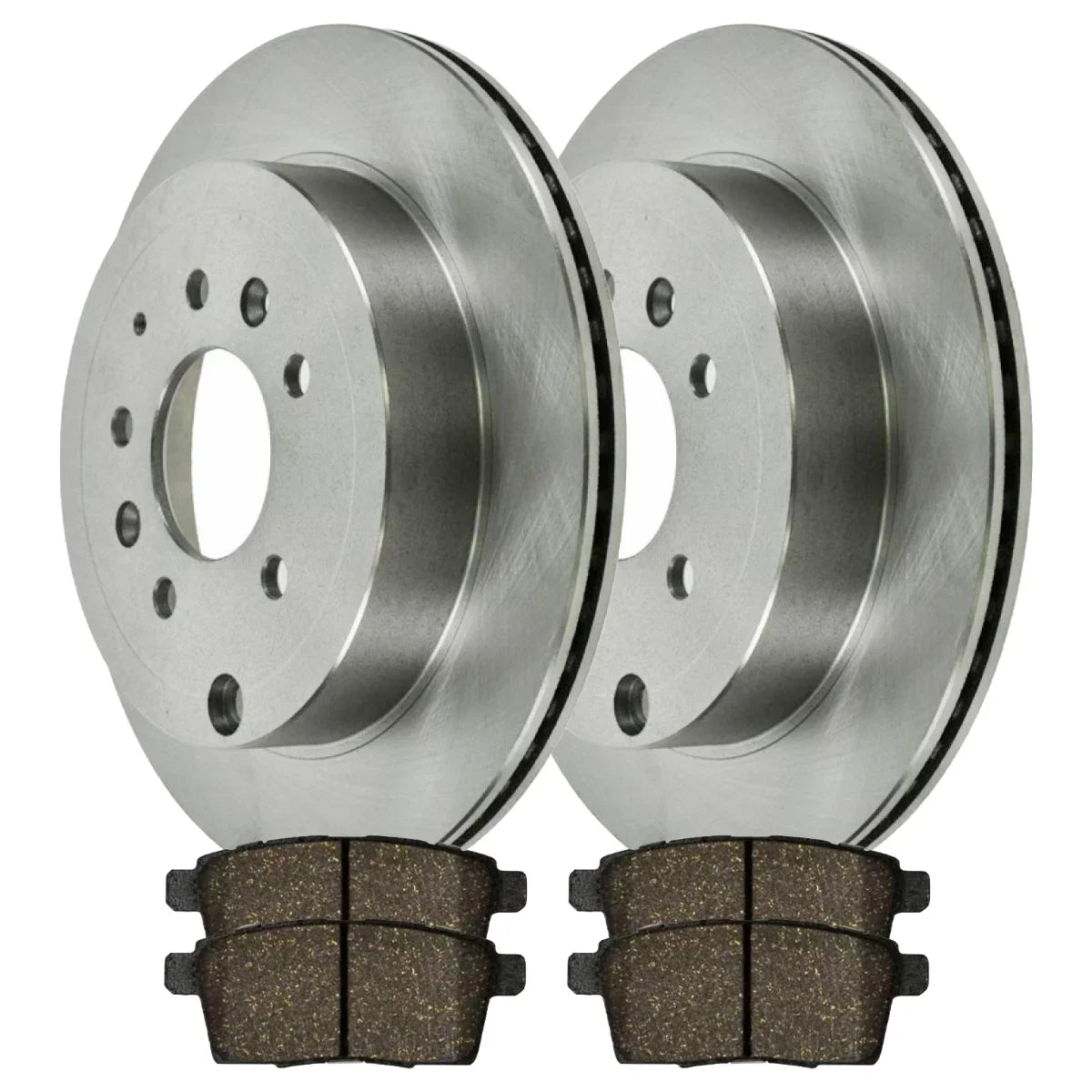 Brake Replacement 2009 Kit Rear and 2008 Mazda 2010 Side 2007 2.5L AWD and Pads for 2011 2012 Ceramic Passenger FWD Rotors Driver AutoShack CX-7 2.3L