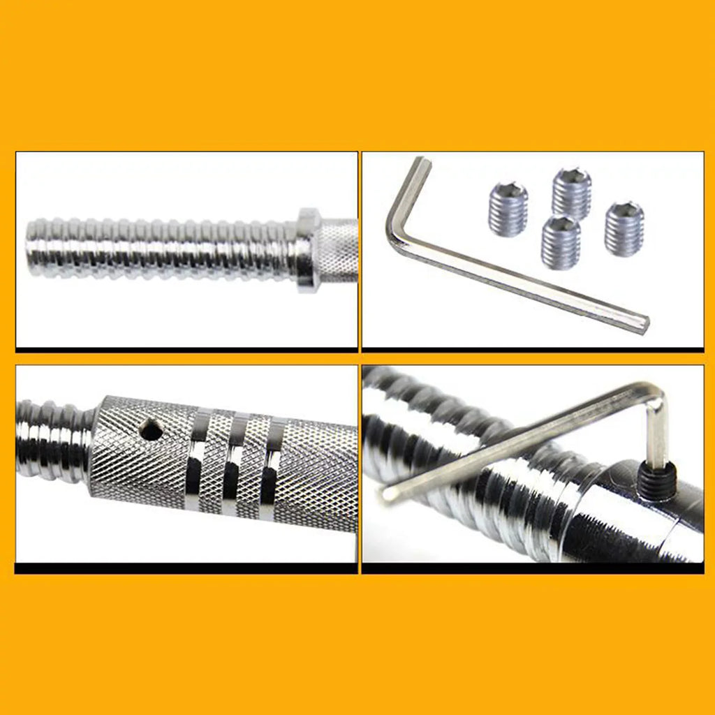 Dumbbell Joiner for Rod Extension Pole 25~28mm Bar 40cm Extender Coupler
