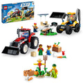 Farm City Garden and Boys Great Gift Set, 5 Ages & and Girls Tractor Bonus Wheel 2in1 Construction 66772 Digger Toy Plus Gift for Sets Scarecrow Big Building and up, Pack, LEGO