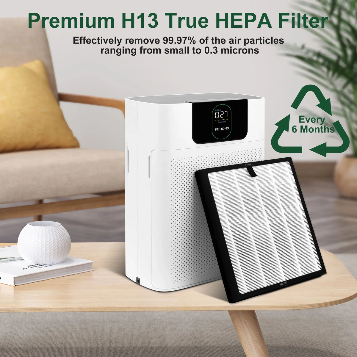 PARTS Purifier, for H13 Air 4 AMI Replacement Ture Packs Filter HY4866 HEPA Air Filter Purifier of