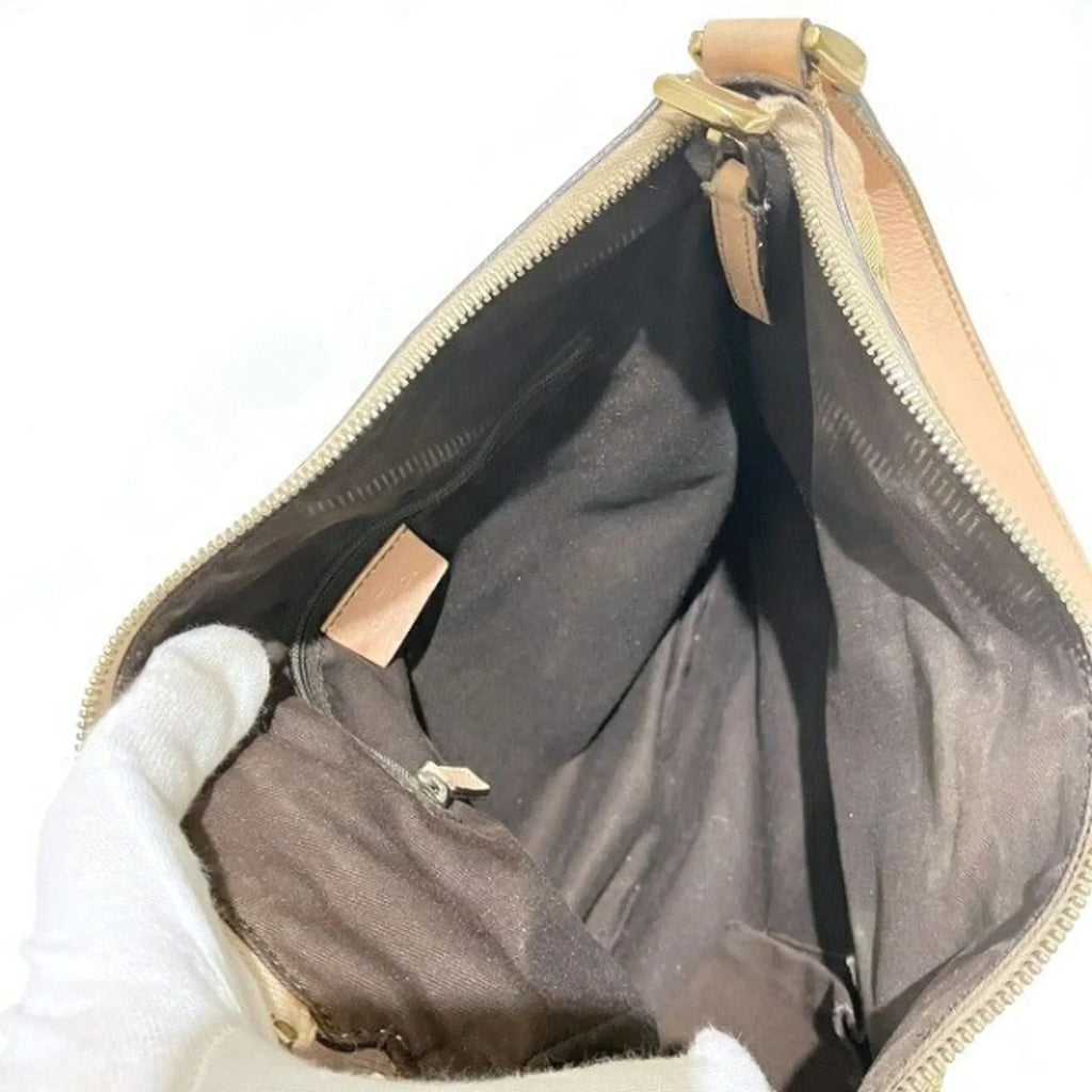 Canvas 203257 Abbey Ladies Pre-Owned Bag GG Shoulder (Good)