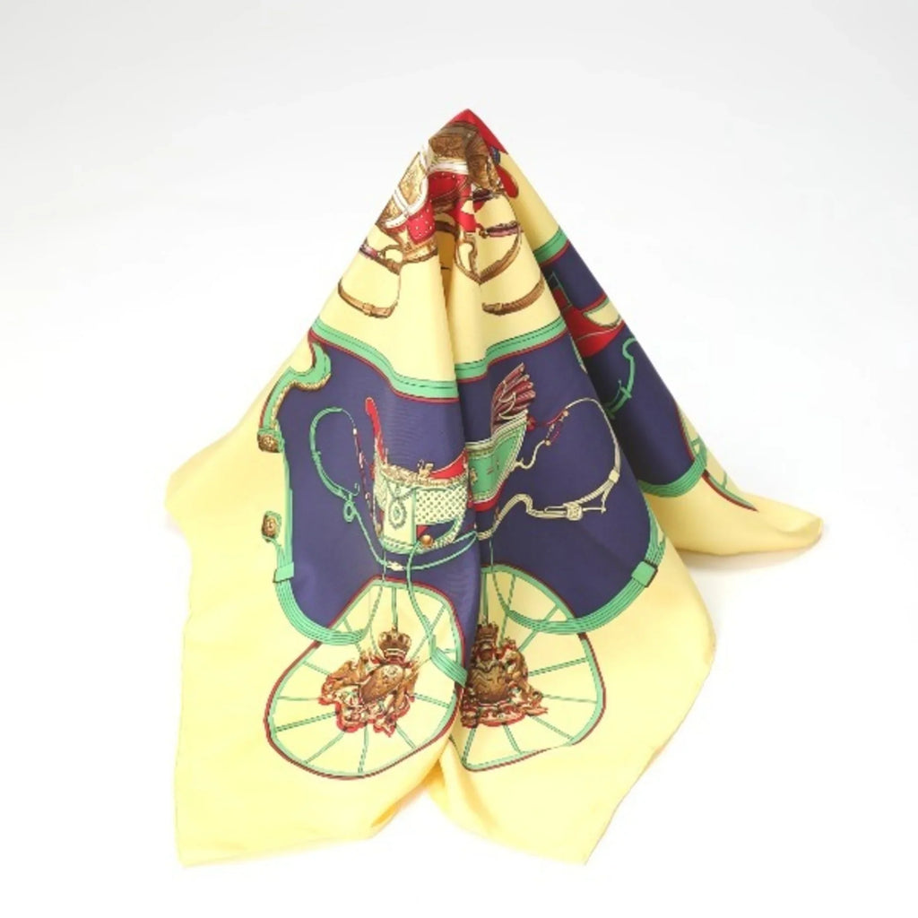 Yellow Carre90 HERMES (Good) Hermes Pre-Owned SPRINGS Scarf