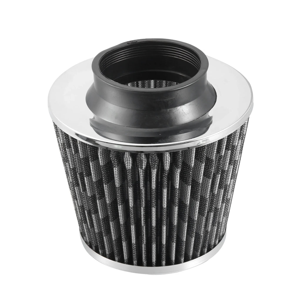 Inlet Cold Filter Dry Air Clamp on Carbon 2.5" Air Pattern Cone Intake Washable Reducer Ring 65mm Fiber 1pcs Replacement