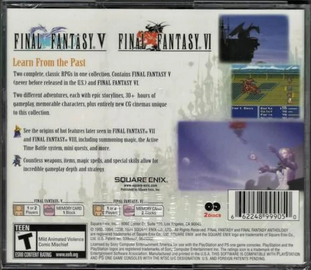 PS Final Fantasy Factory Hits) Anthology Version (Brand (Greatest US New Sealed